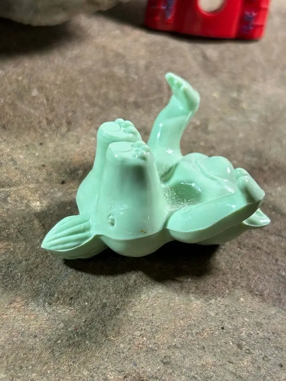 Vintage Kellogg's Cereal mint green Raccoon Cereal Bowl Hanger
